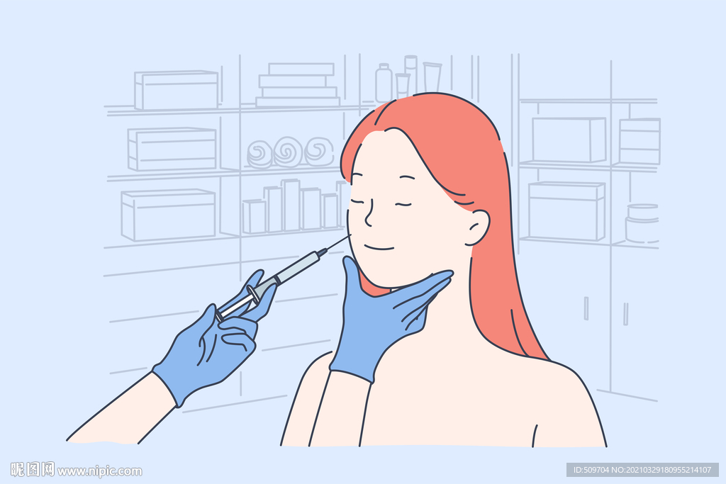 简约人物生活形象插画图片