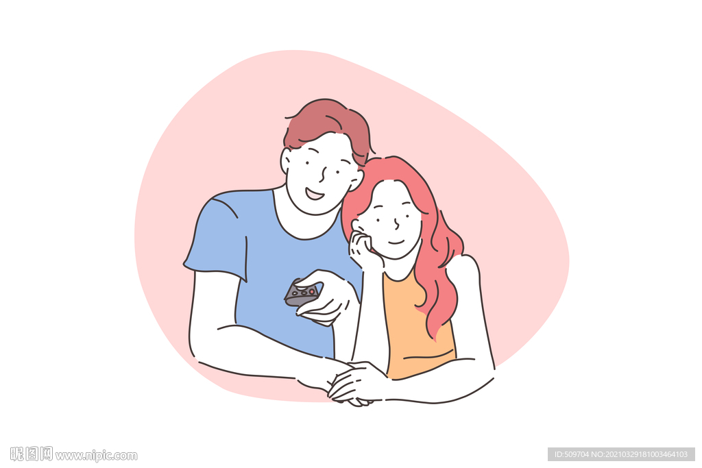 简约人物生活形象插画图片