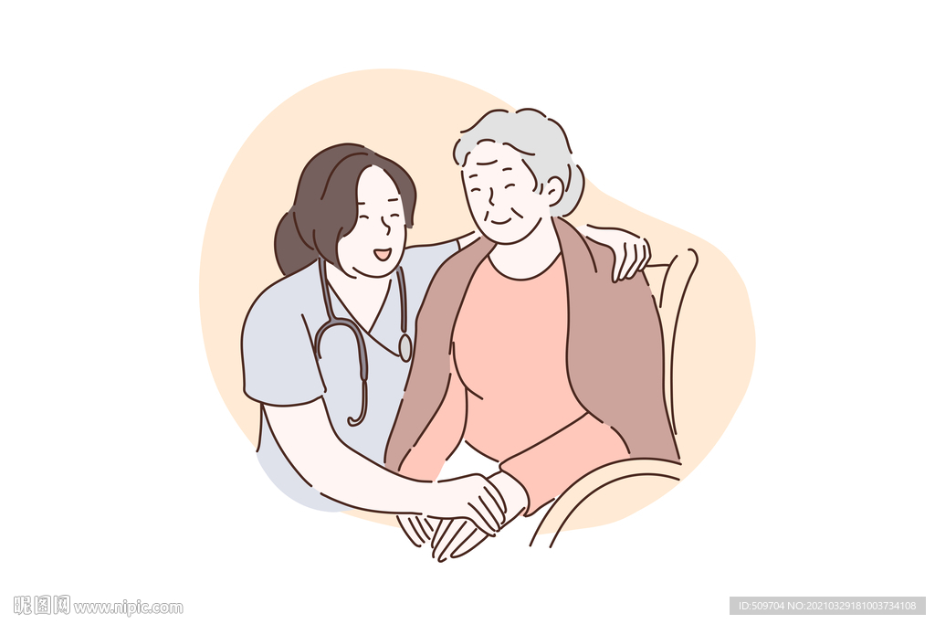 简约人物生活形象插画图片