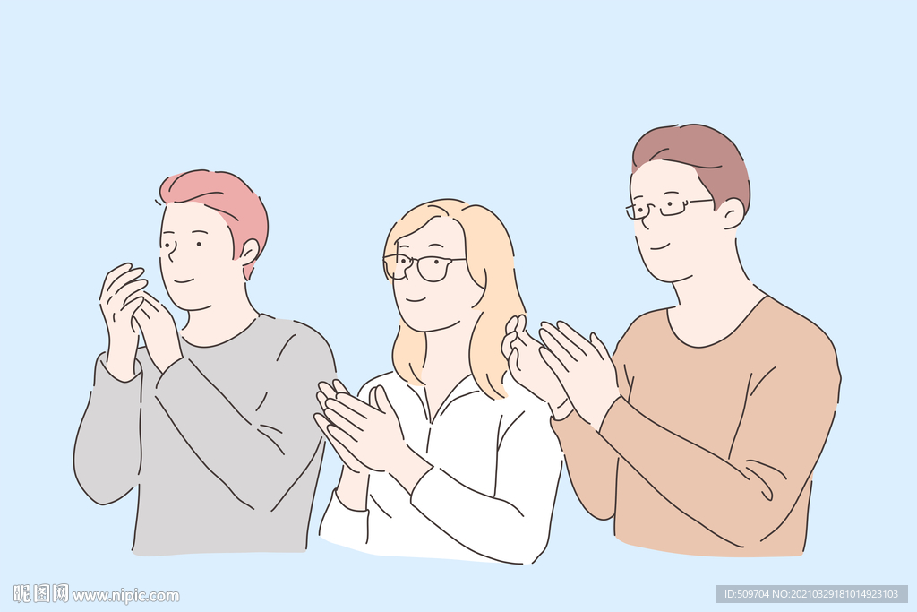 简约人物生活形象插画图片