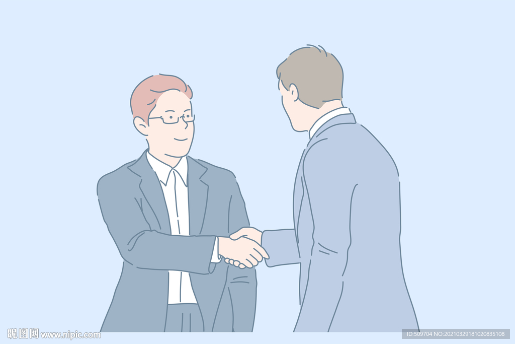 简约人物生活形象插画图片
