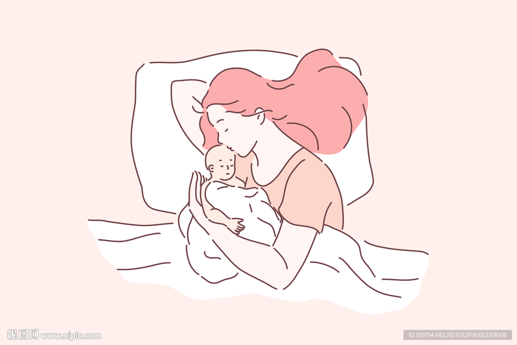 简约人物生活形象插画图片
