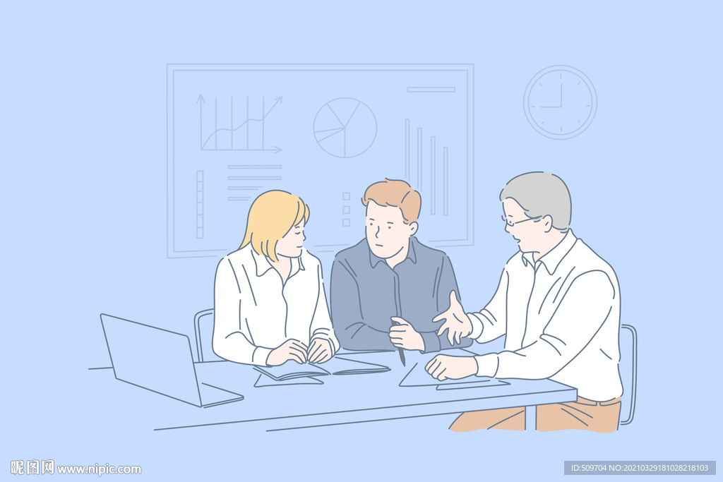 简约人物生活形象插画图片