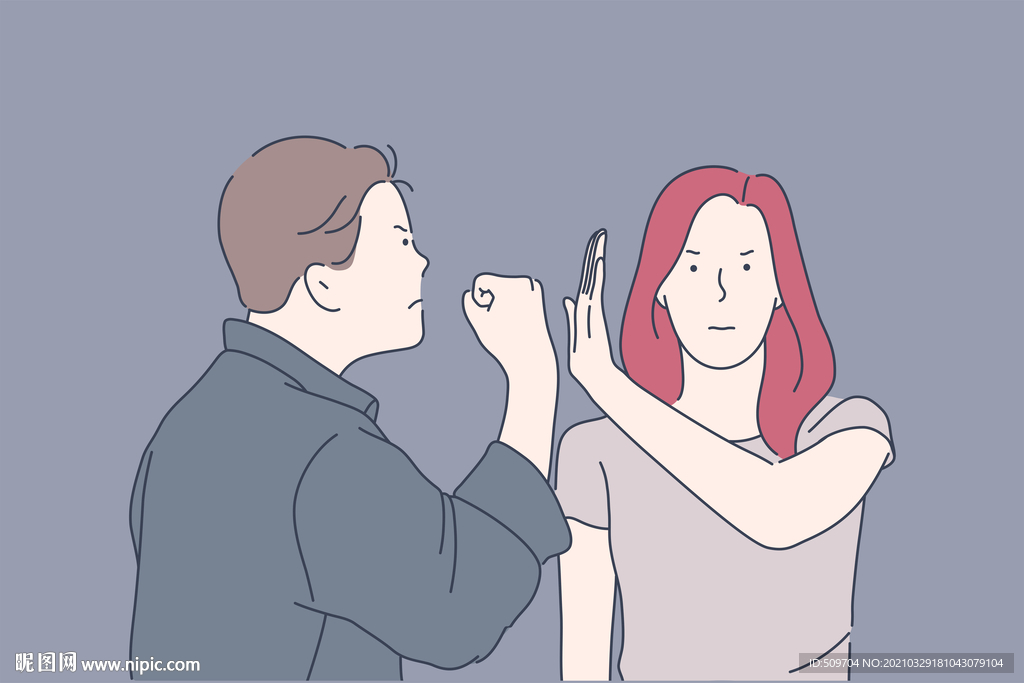 简约人物生活形象插画图片