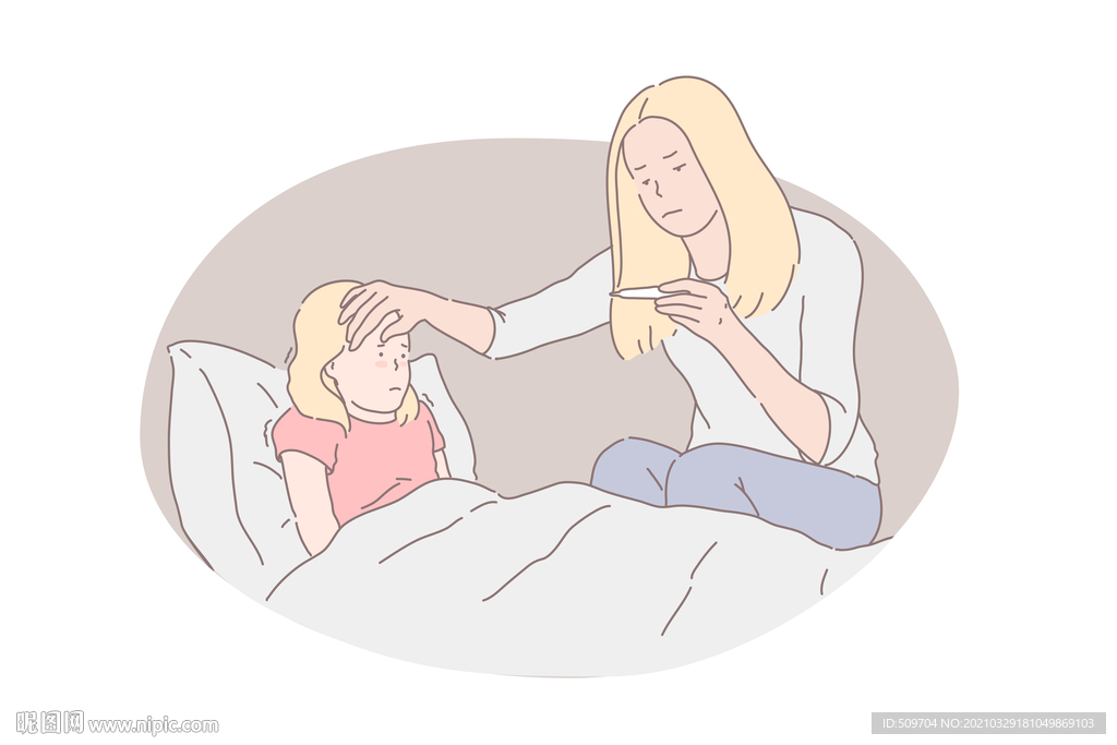 简约人物生活形象插画图片
