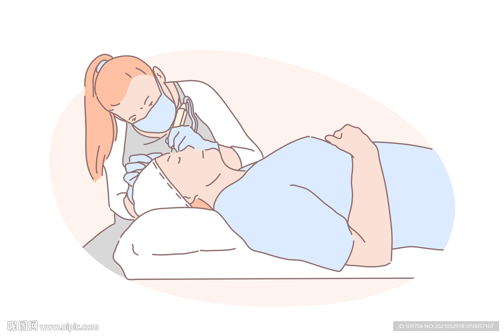 简约人物生活形象插画图片