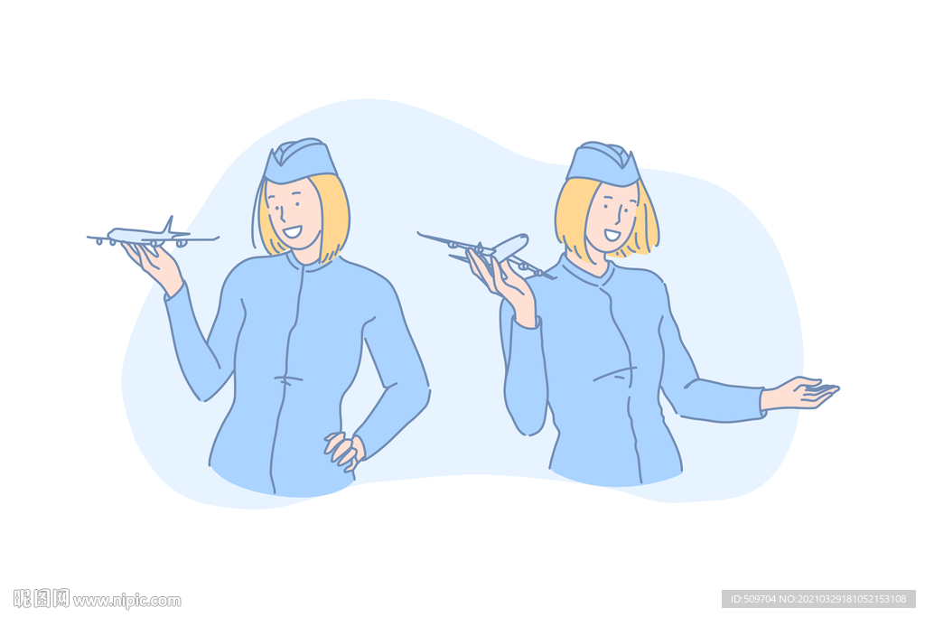 简约人物生活形象插画图片