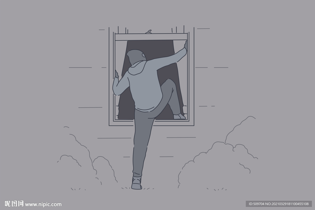 简约人物生活形象插画图片