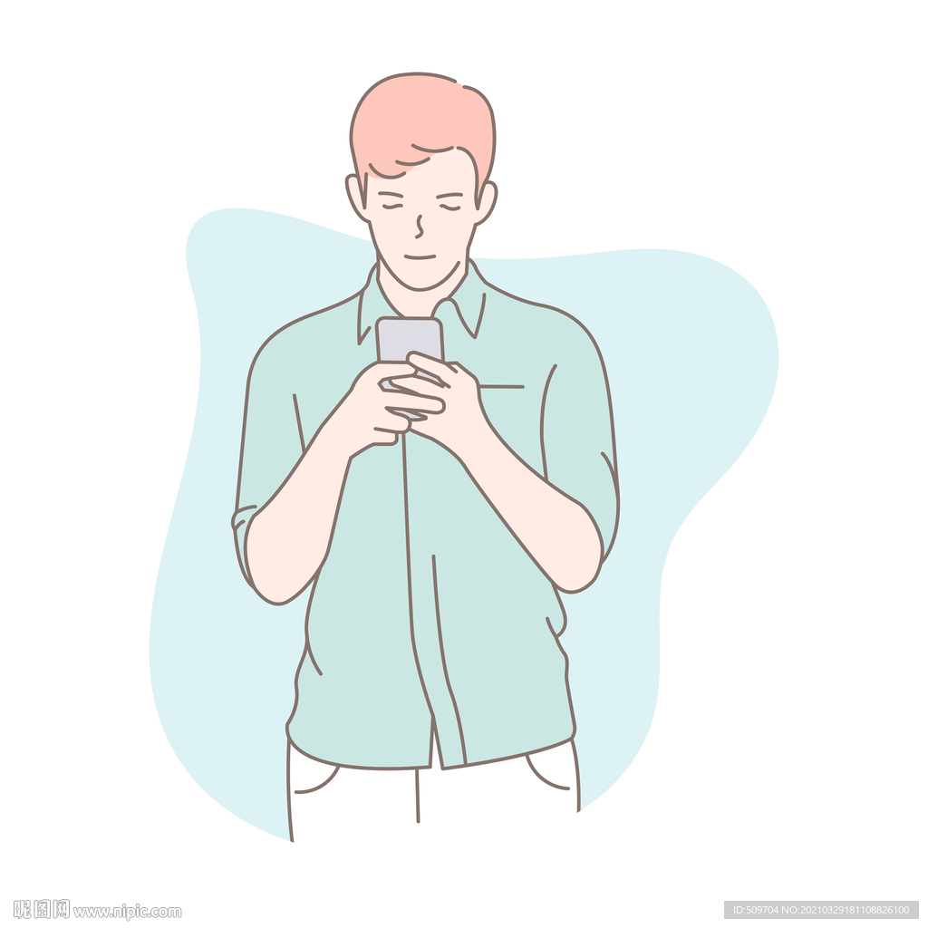 简约人物生活形象插画图片