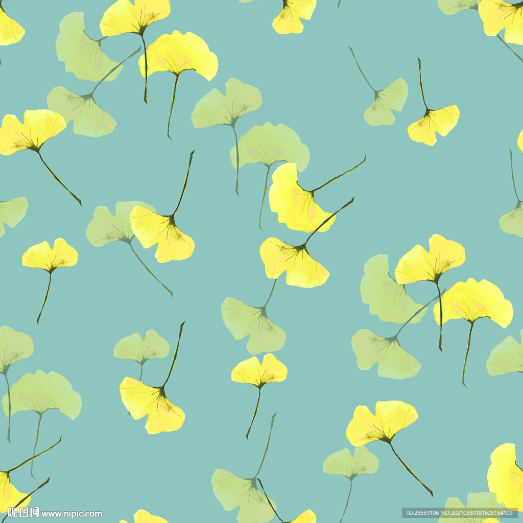 四方连续数码印花小碎花花型