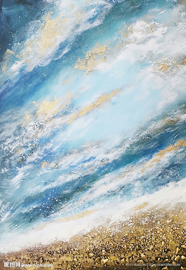 抽象手绘油画