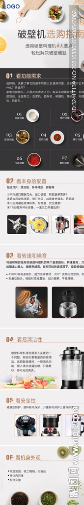 破壁机选购指南长图