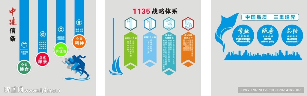 企业文化 异型展板