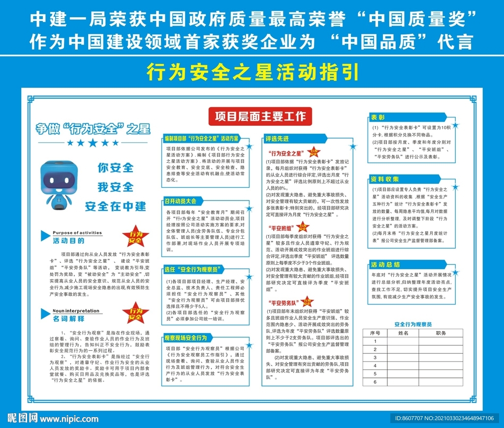 行为安全之星