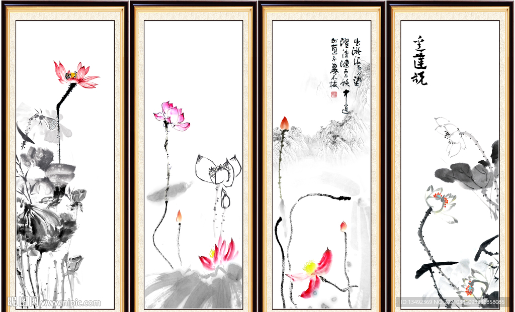 荷花图