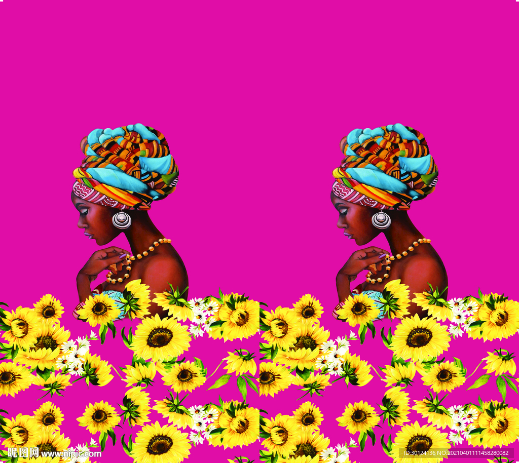 大牌 方巾 数码印花 向日葵