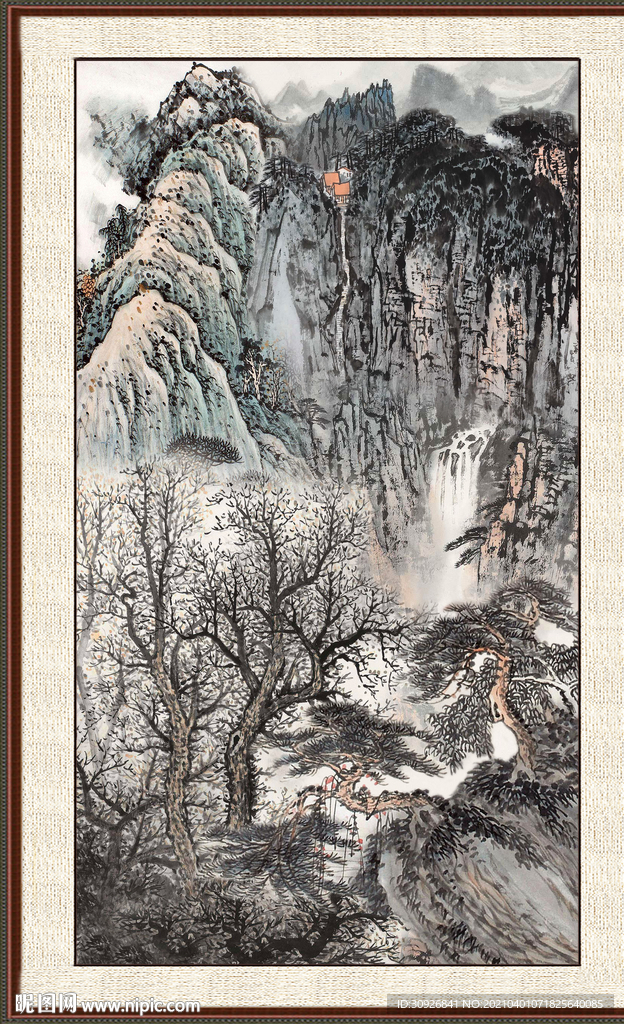 中式国画山水 