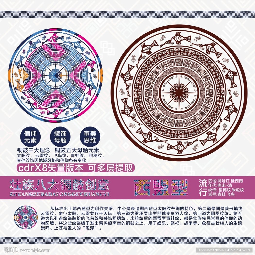 文创壮族西盟型铜鼓