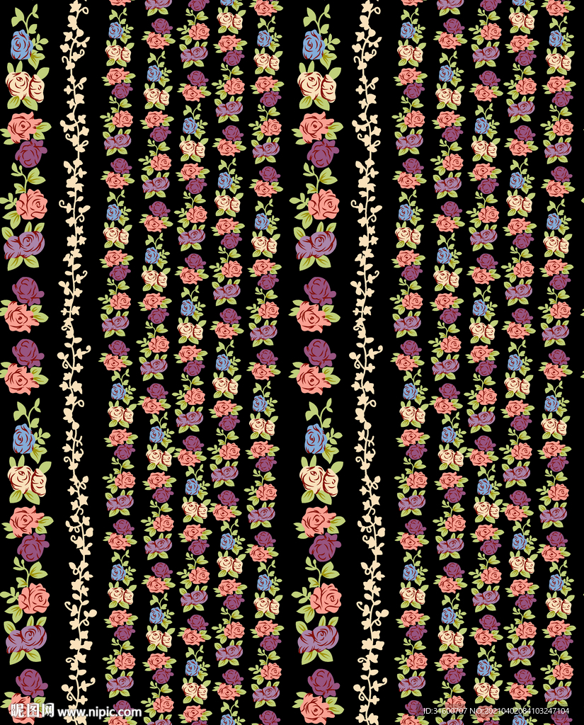 经典条纹小碎花