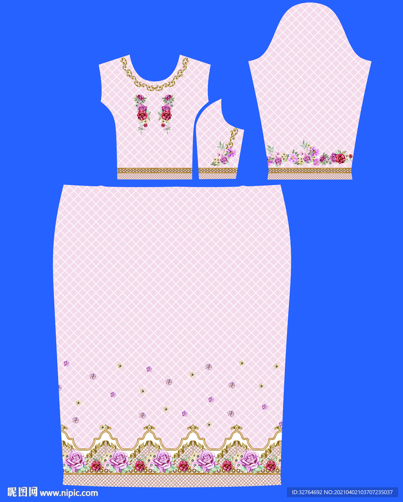 裁片 定位 大牌手绘