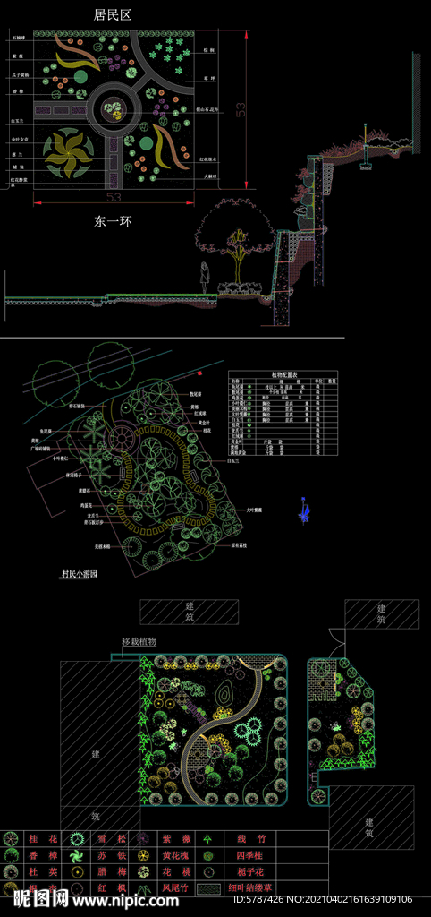 小游园公园绿化设计图