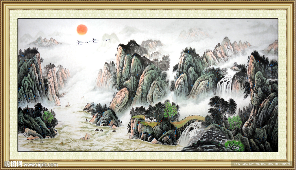 国画山水画