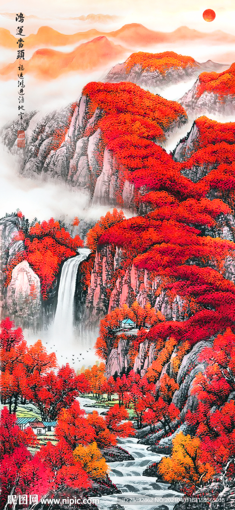 装饰画鸿运当头