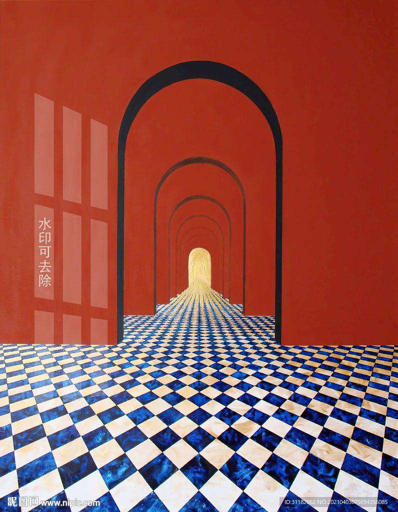 拱形门建筑玄关