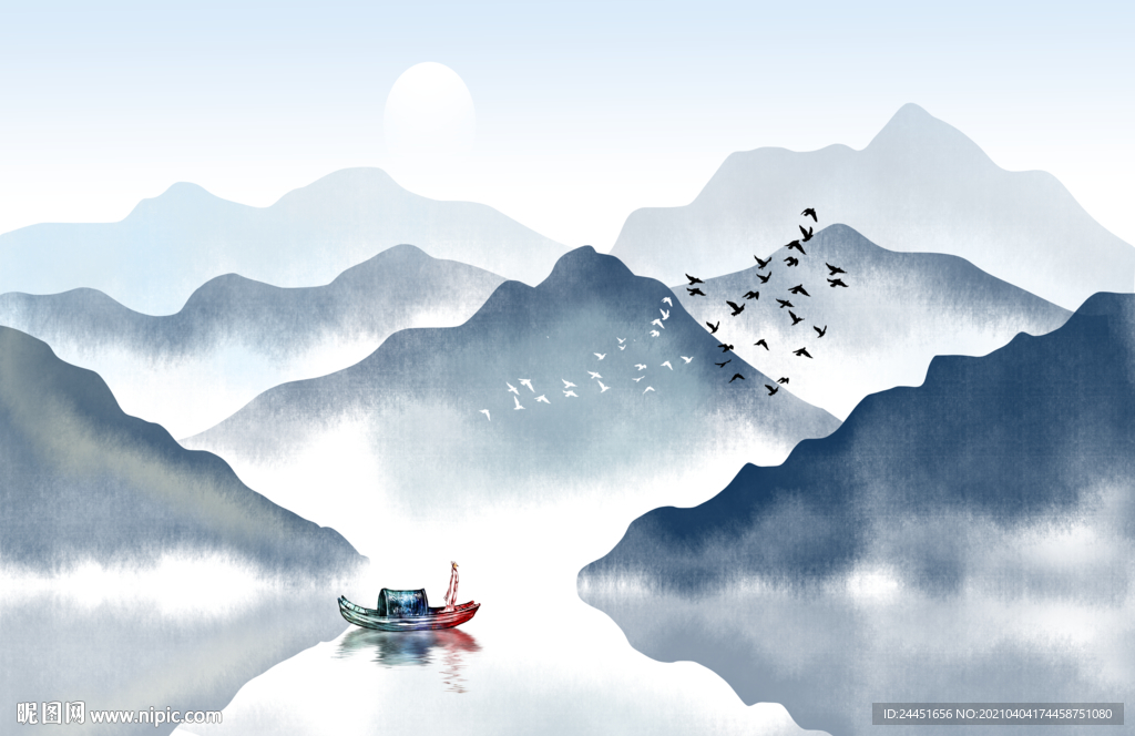 抽象山水