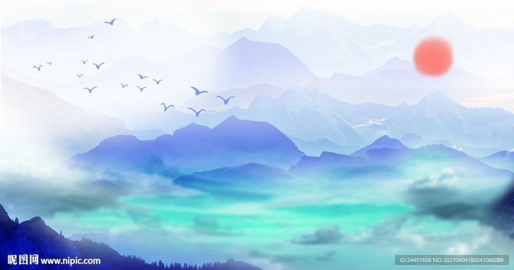 抽象山水