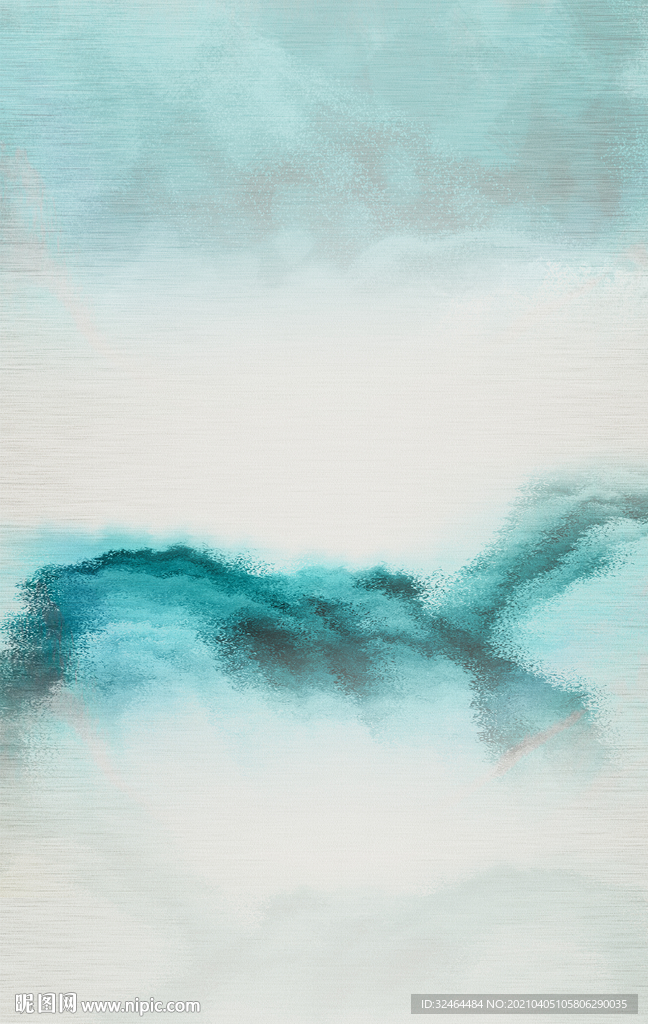 高端抽象意境山水画