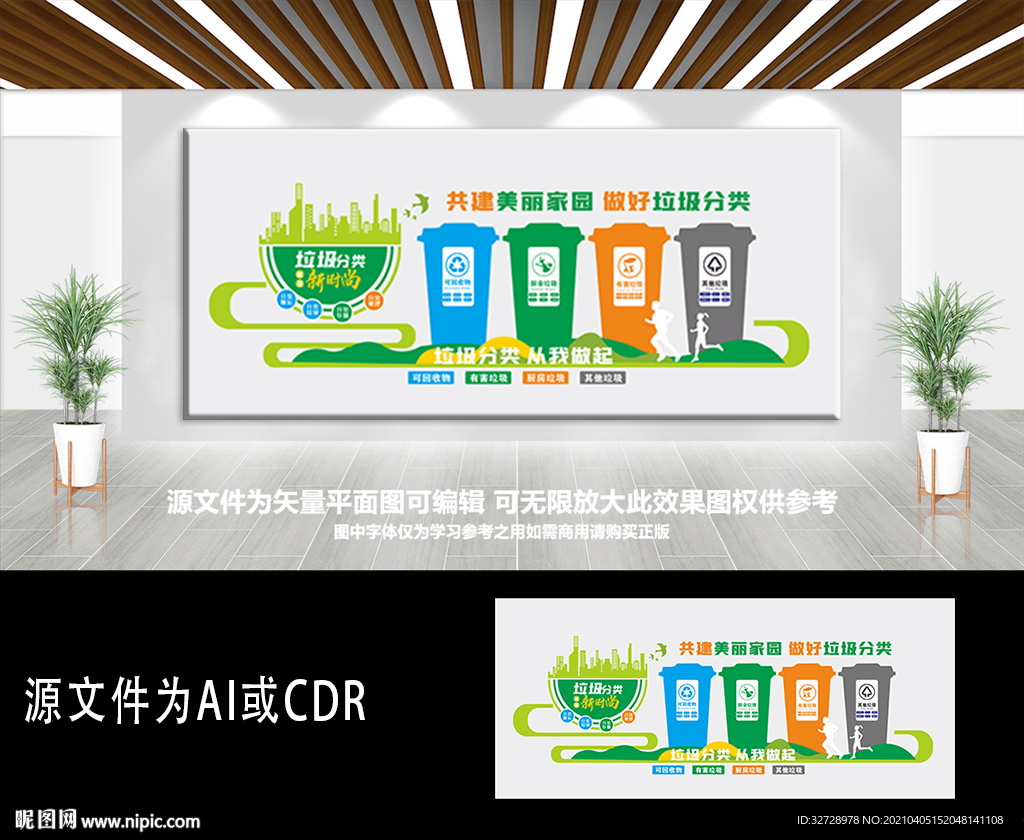 垃圾分类环保文化墙