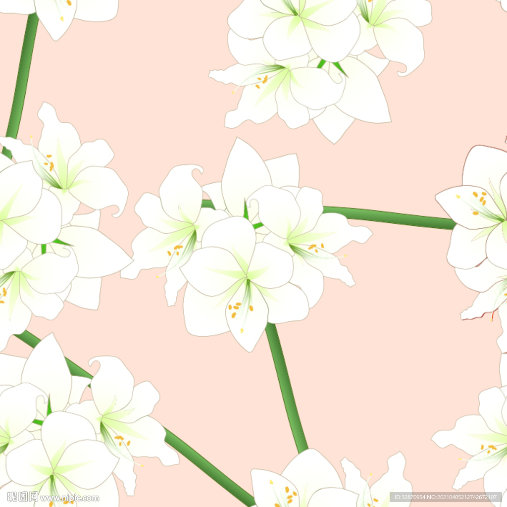 手绘 印花 服装 花型