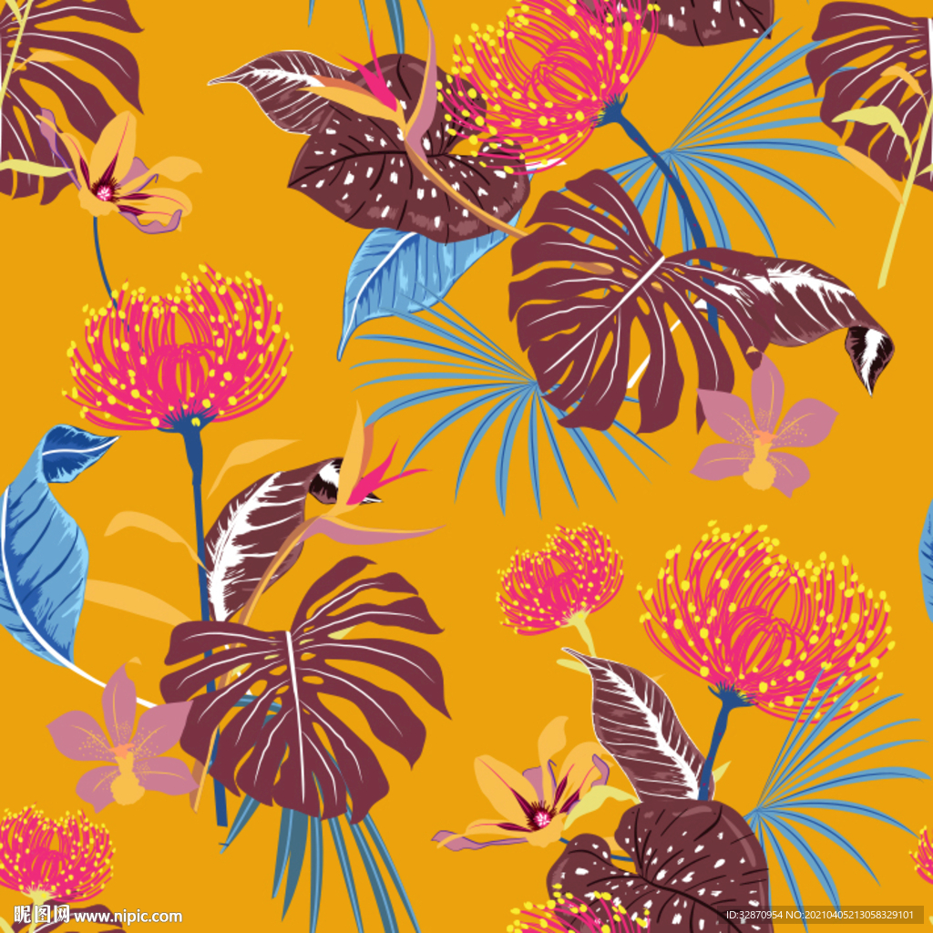 花朵 手绘 印花