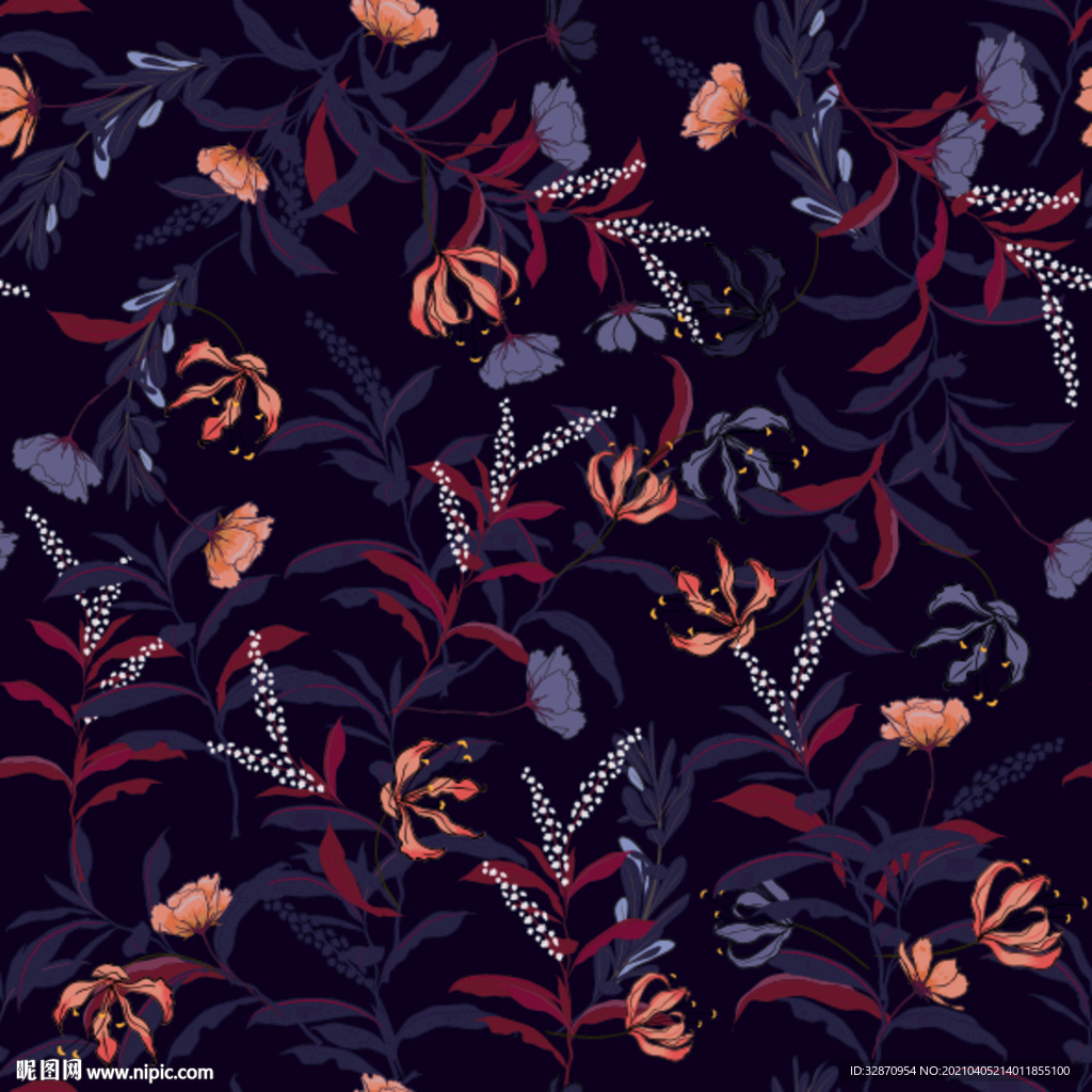 服装设计 女装花型