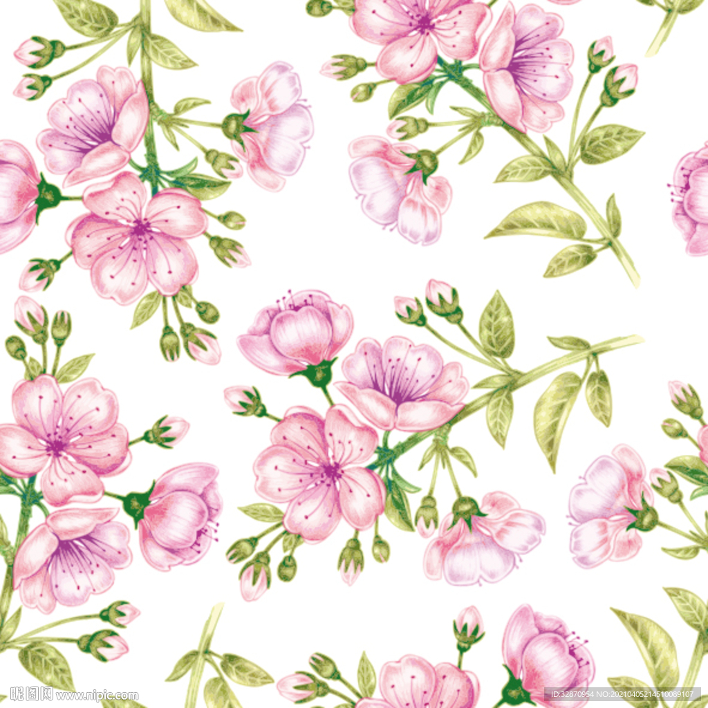 大牌花型 数码印花