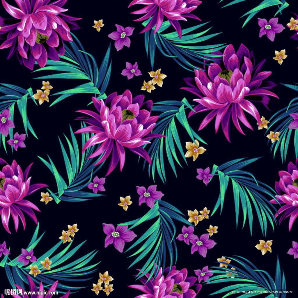 紫色花朵
