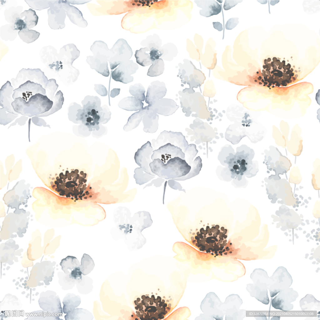 大牌花型 数码印花