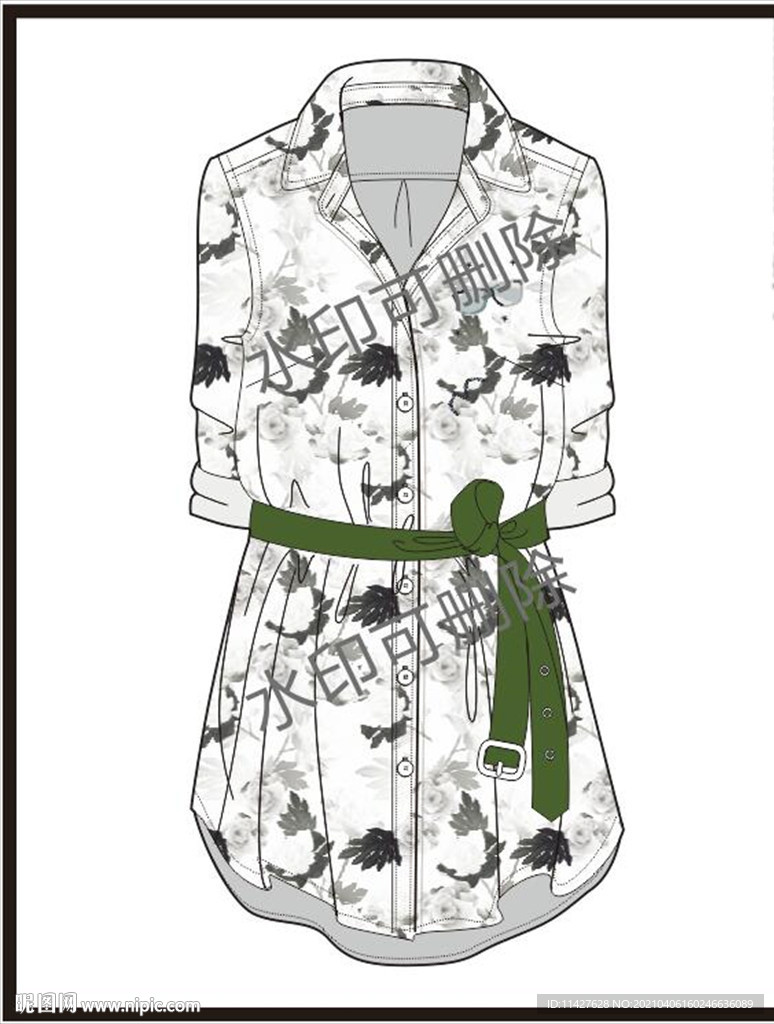 服装设计连衣裙女装款式衬衫T恤