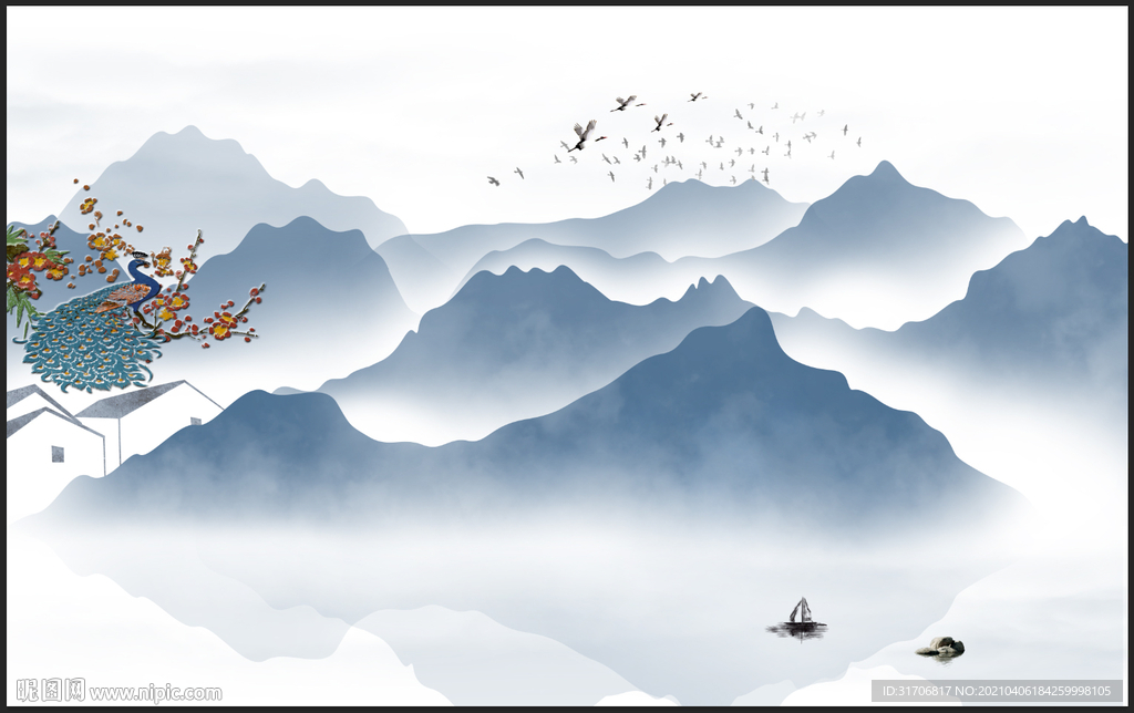意境山水画