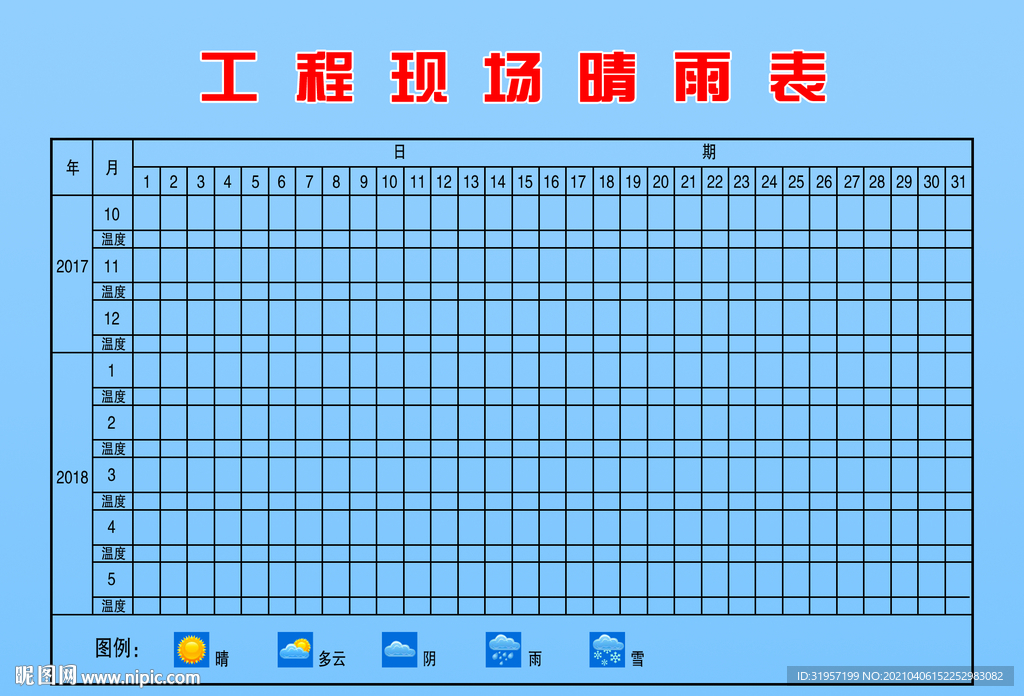 工程现场晴雨表