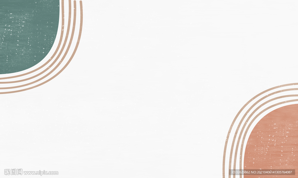 扁平风挂画简约