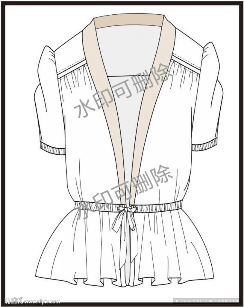 服装设计连衣裙女装款式衬衫T恤