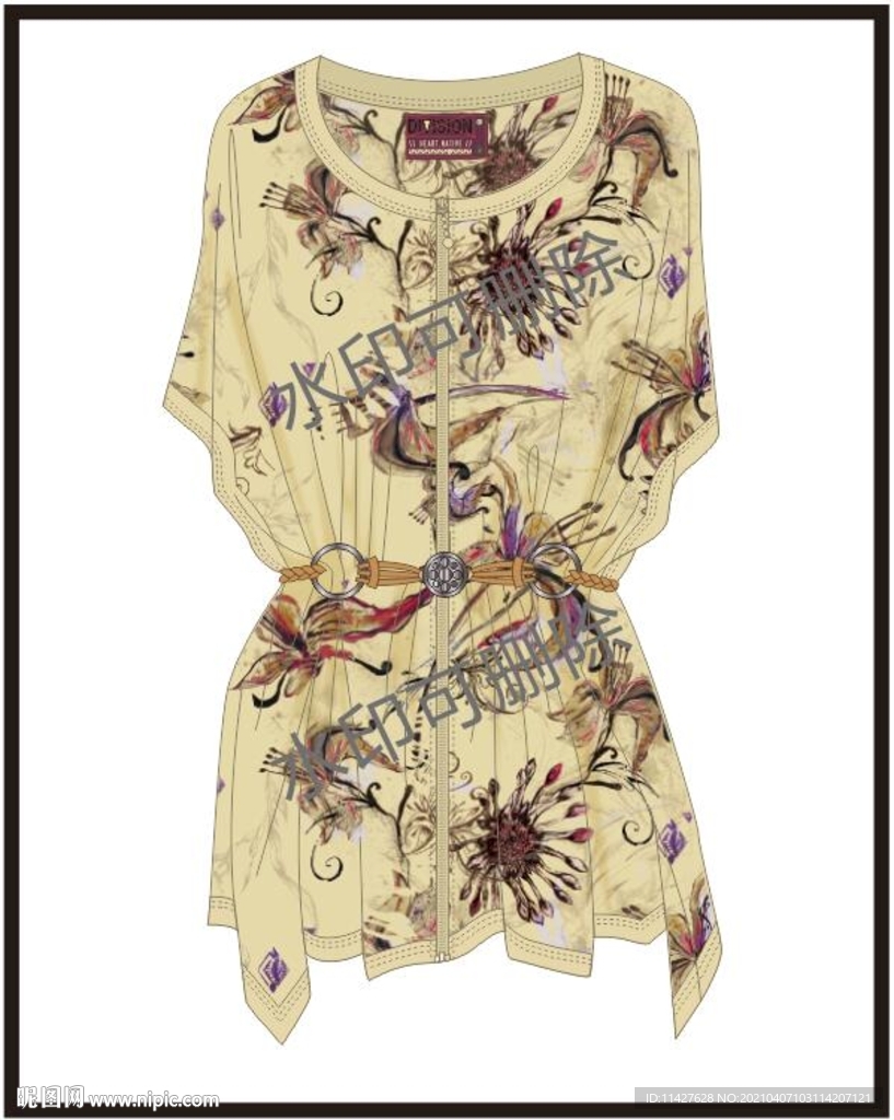 服装设计连衣裙女装款式衬衫T恤