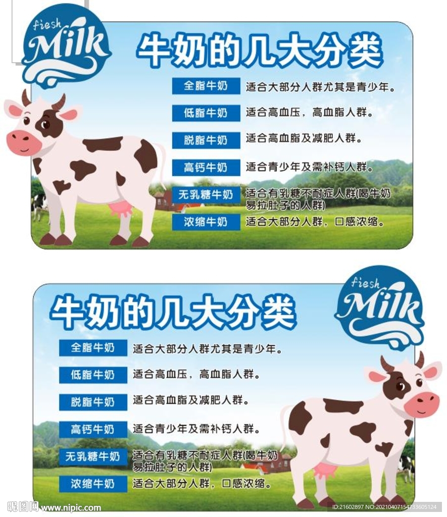 牛奶的几大分类
