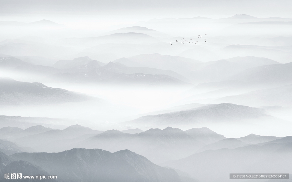 水墨山水画