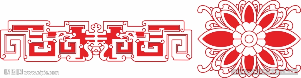 古典木雕花