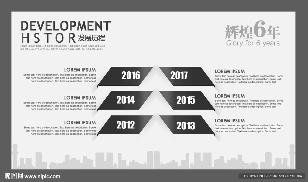 企业历程模版