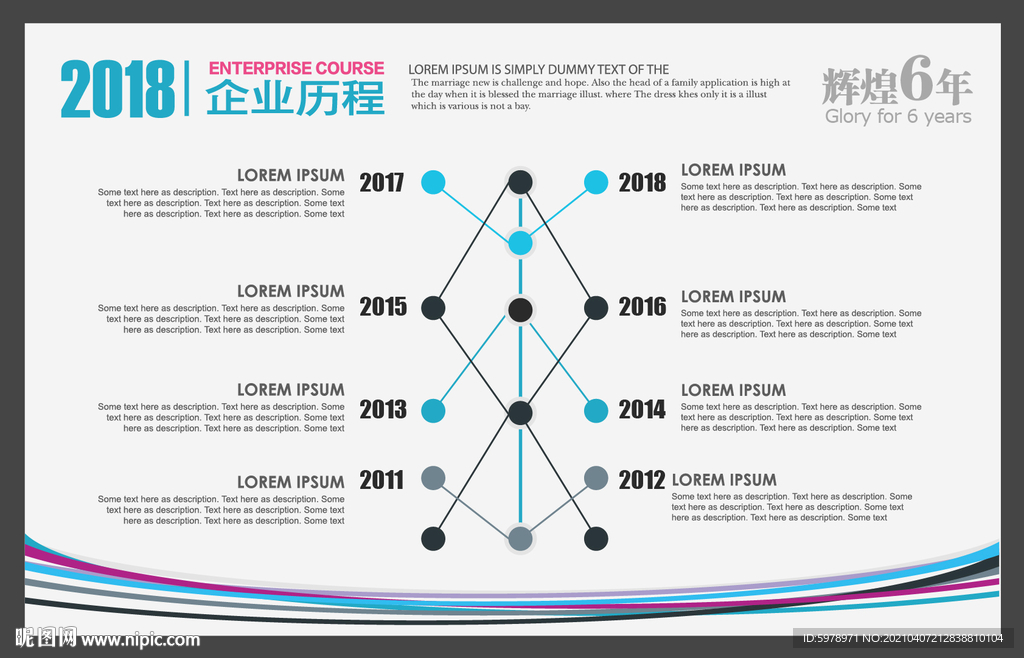 企业历程墙  
