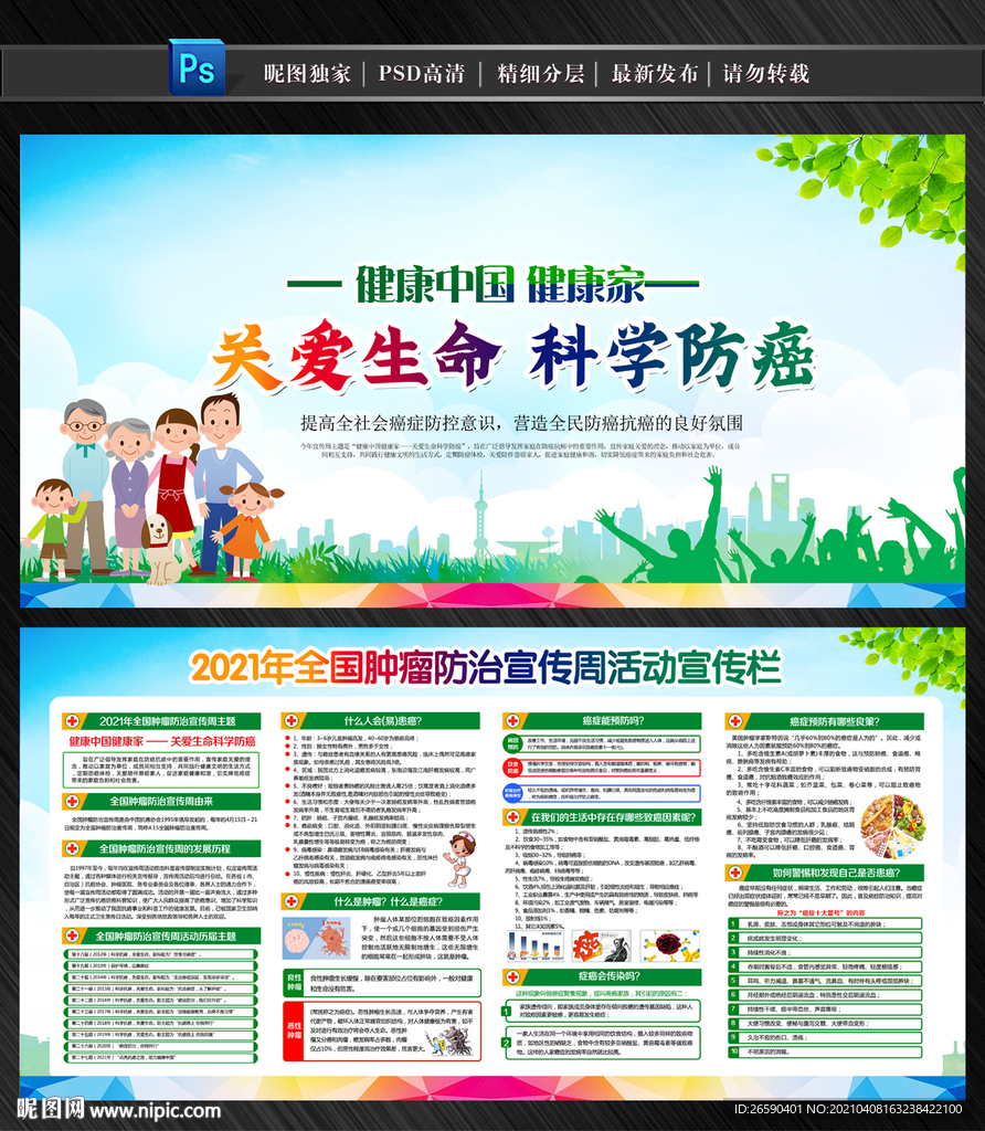 全国肿瘤防治宣传周挂图图片